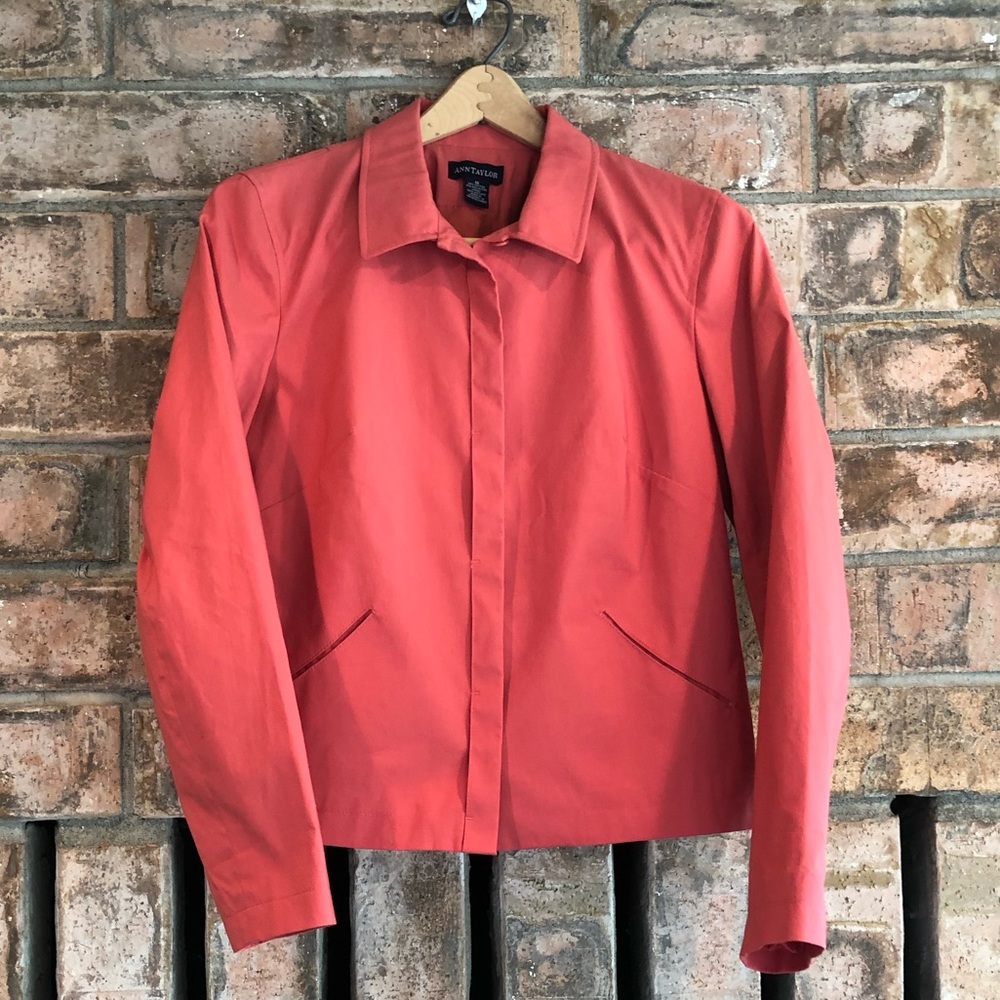 Ann Taylor Salmon Colored Jacket, size 10